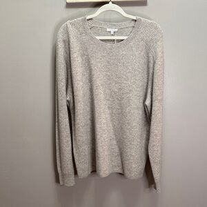 Johnny Was Cashmere Gray Sweater XL